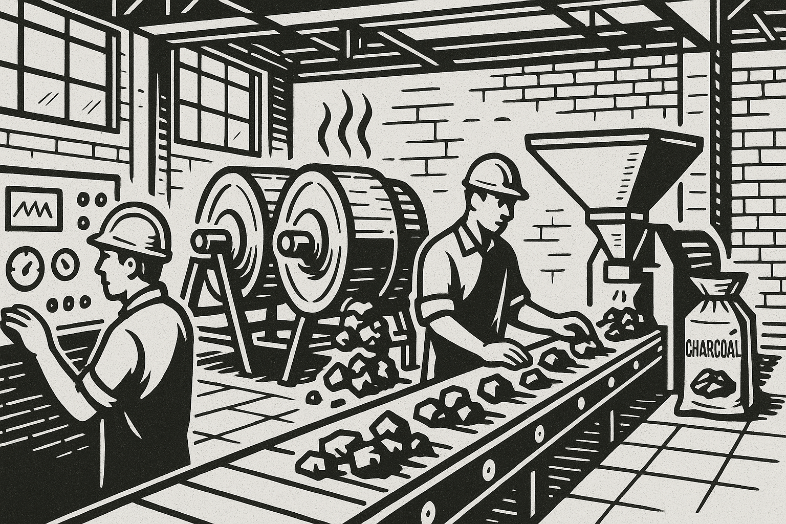 Charcoal Factory Production